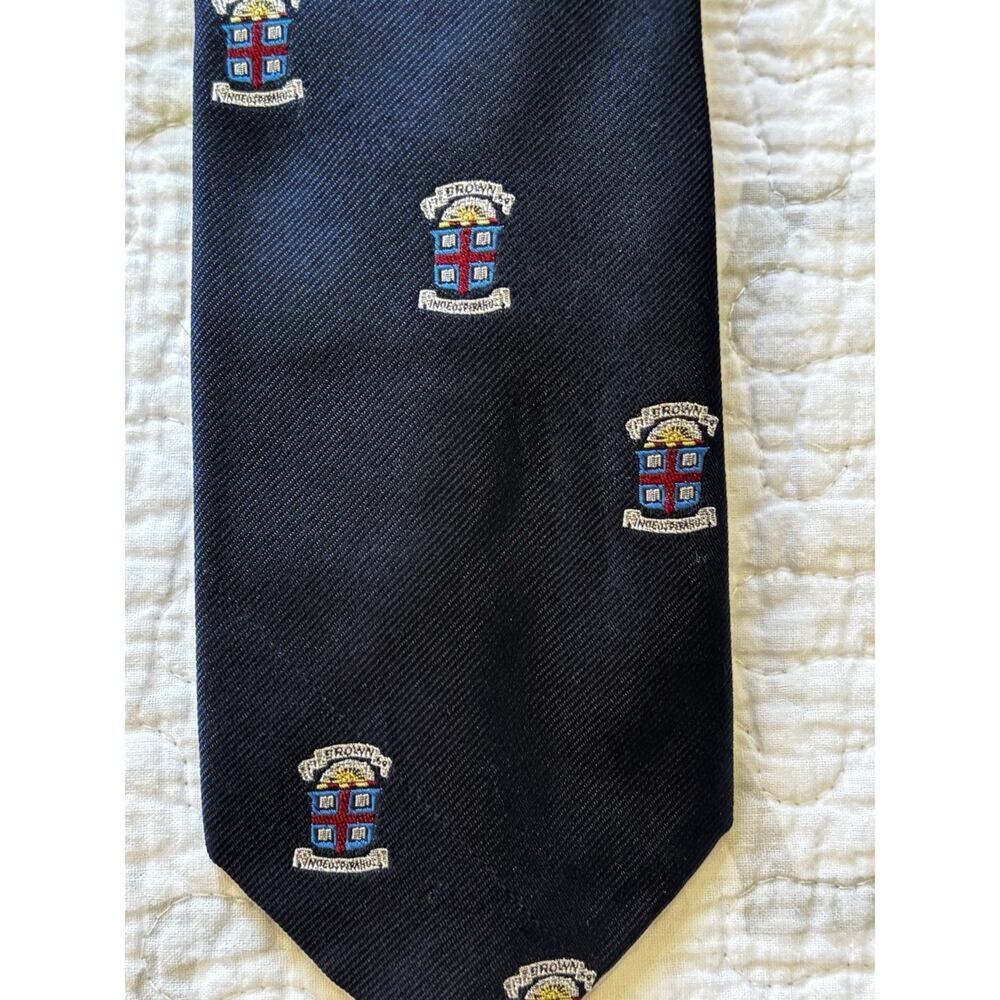 Brown University Vintage Tie Blue Bookstore - Picture 2 of 4